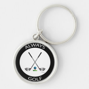 Llavero Logotipo de siempre golf, Keychain del logotipo de