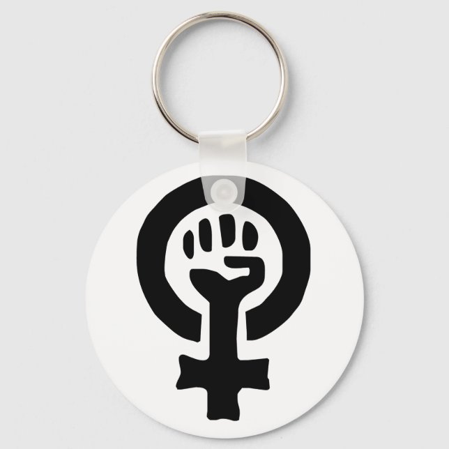 Llavero Logotipo de símbolo feminista (Anverso)