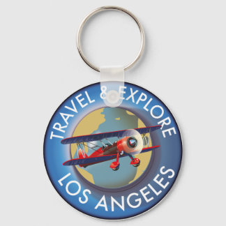 Llavero logotipo de Viajar explorar Los Ángeles
