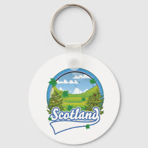 Llavero logotipo de viajes a Escocia