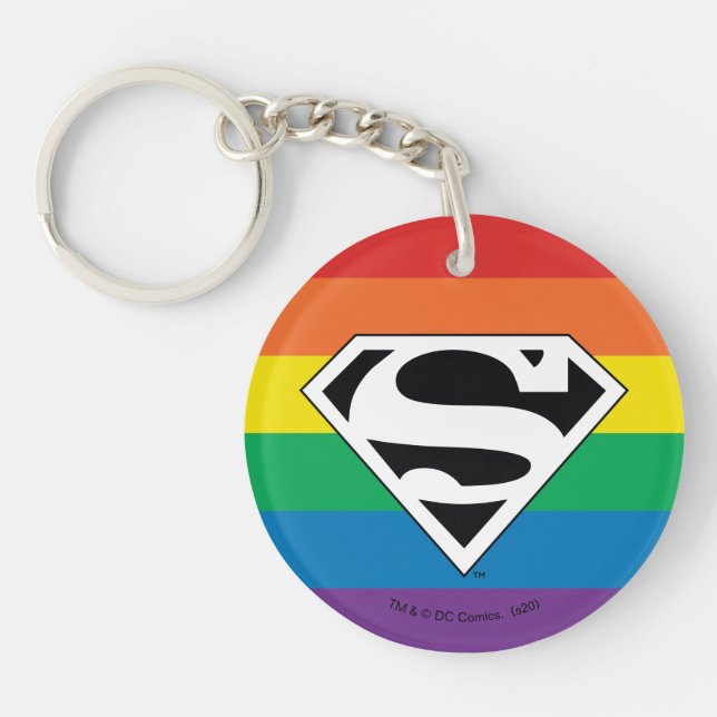 Llavero Logotipo del arco iris de Superman (Frente)