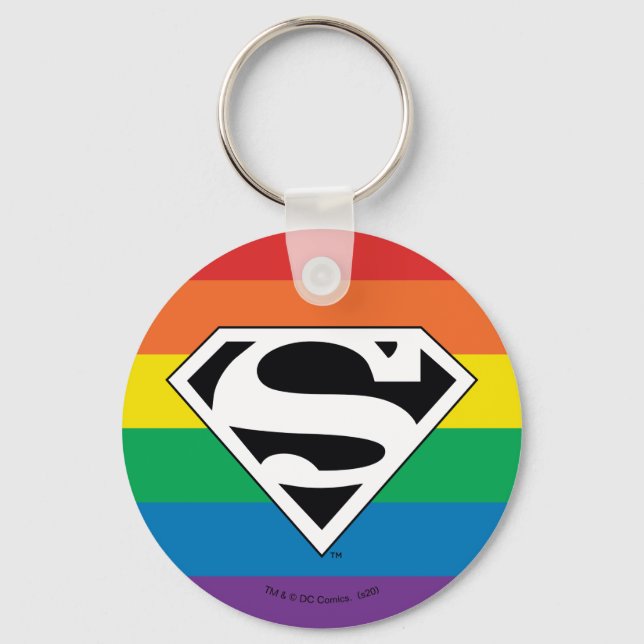 Llavero Logotipo del arco iris de Superman (Anverso)