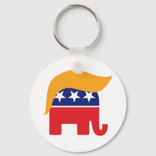 Llavero Logotipo del elefante republicano de Donald Trump