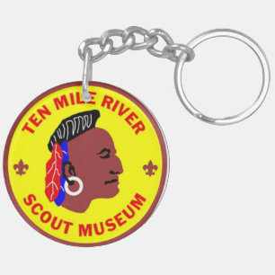 Llavero Logotipo del Museo del Scout del río Diez millas 