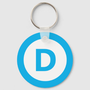 Llavero logotipo del partido demócrata