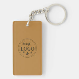 Llavero Logotipo del personalizado y cadena de claves Rect