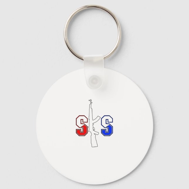Llavero Logotipo del Rifle de ataque SKS RWB Strok.png (Anverso)