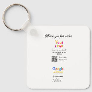 Llavero logotipo del sitio web de revisión de Google códig