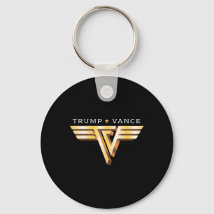 Llavero Logotipo dorado de Trump Vance Tv Rocker Vintage T