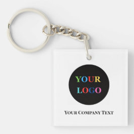 Llavero Logotipo Empresarial Minimalista Moderno Personali