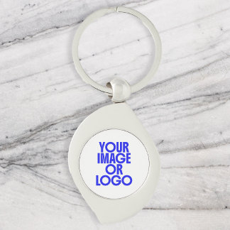 Llavero Logotipo Empresarial Simple Blanco