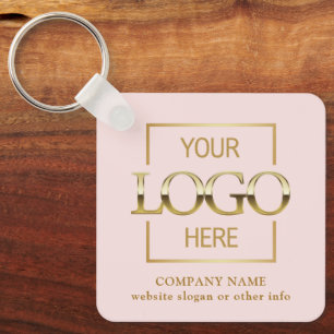 Llavero Logotipo empresarial y código QR de promoción de m