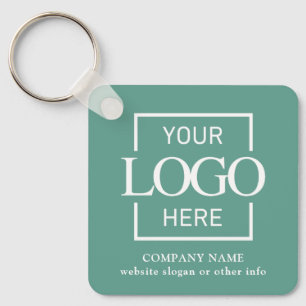 Llavero Logotipo empresarial y código QR de promoción de m
