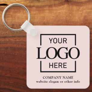 Llavero Logotipo empresarial y código QR de promoción de m