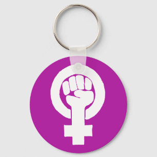 Llavero Logotipo, feminista/feminista, igualdad/igualidad: