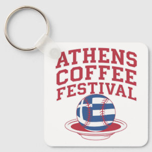 Llavero Logotipo griego de béisbol para café