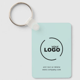 Llavero Logotipo moderno de negocio Código QR Turquesa Cla