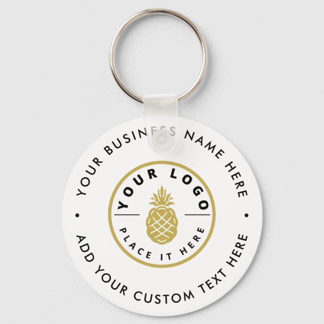 Llavero Logotipo moderno de promoción de negocios Minimali (Anverso)