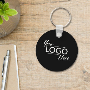 Llavero Logotipo moderno negro