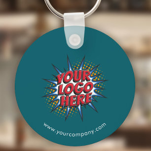 Llavero Logotipo personalizado, Personalizado Texto, Verde