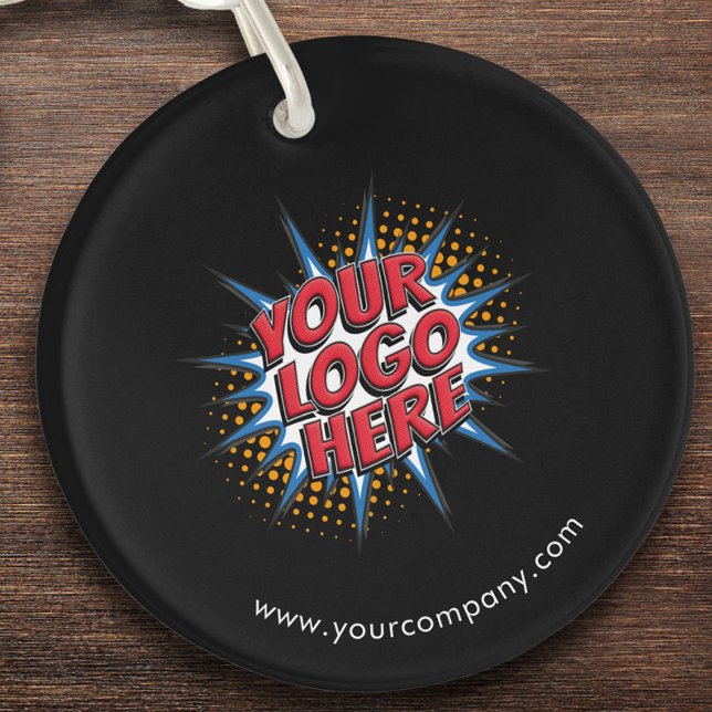 Llavero Logotipo personalizado, texto Personalizado, negro (Subido por el creador)