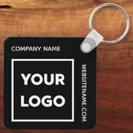 Llavero Logotipo personalizado y franja comercial de texto