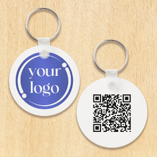 Llavero Logotipo profesional moderno simple y código QR