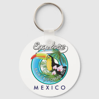 Llavero Logotipo retro de Baja California Sur México