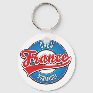 Llavero Logotipo retro de Caen Normandía Francia