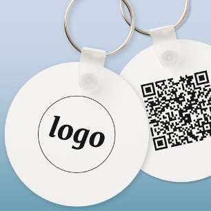 Llavero Logotipo sencillo Código QR Promocional comercial