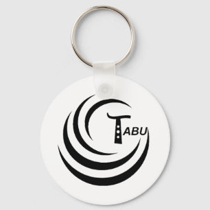 Llavero Logotipo Tabu T Color negro grande