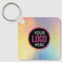 Llavero Logotipo, texto de código QR