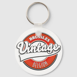 Llavero logotipo vintage de Bruselas Bélgica