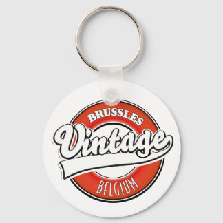 Llavero logotipo vintage de Bruselas Bélgica
