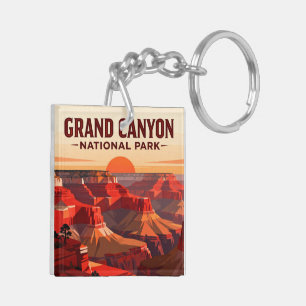 Llavero Logro de excursionista de Grand Canyon de borde a 