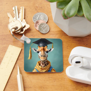 Llavero Logros importantes: Día de graduación de una jiraf