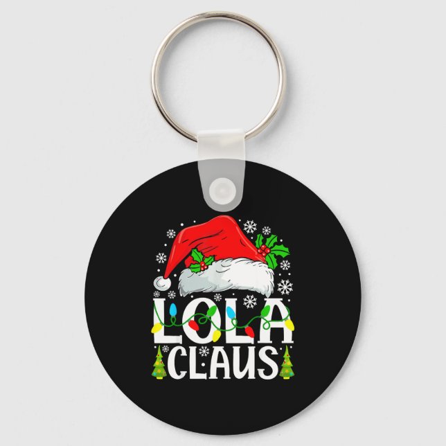 Llavero Lola Claus Funny Christmas Family Matching  (Anverso)