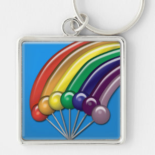 Llavero Lollipops y Rainbows Keychain