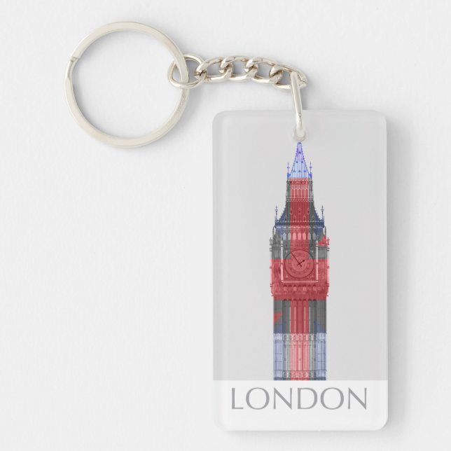 Llavero Londres Big Ben Union Jack (Frente)