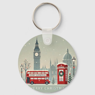 Llavero Londres Navidad   Big Ben y Londres Festivo