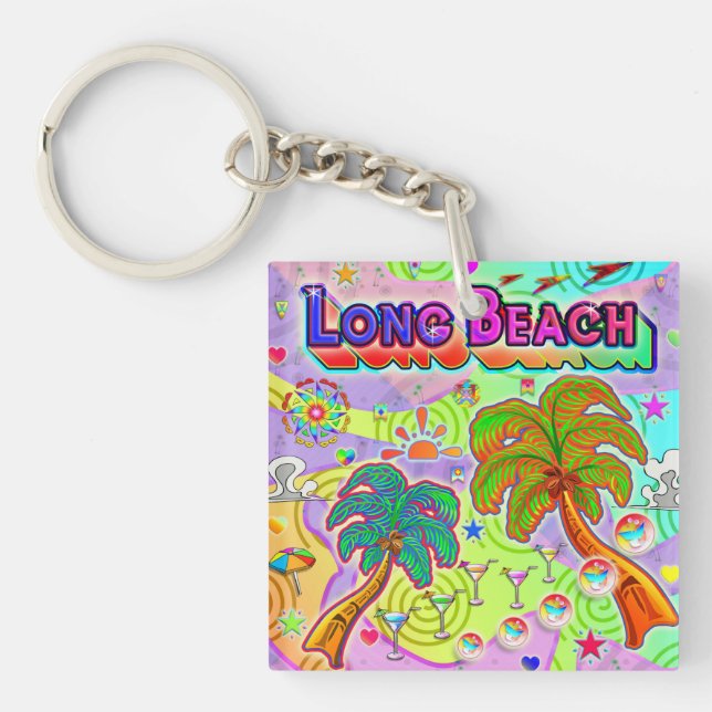 Llavero Long Beach Vacation Target Keychain (Frente)
