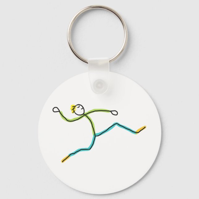 Llavero Long Jump Stickman (Anverso)