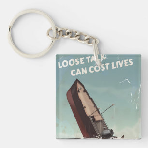 Llavero Loose Talk Cost Vive como Poster de la Segunda Gue