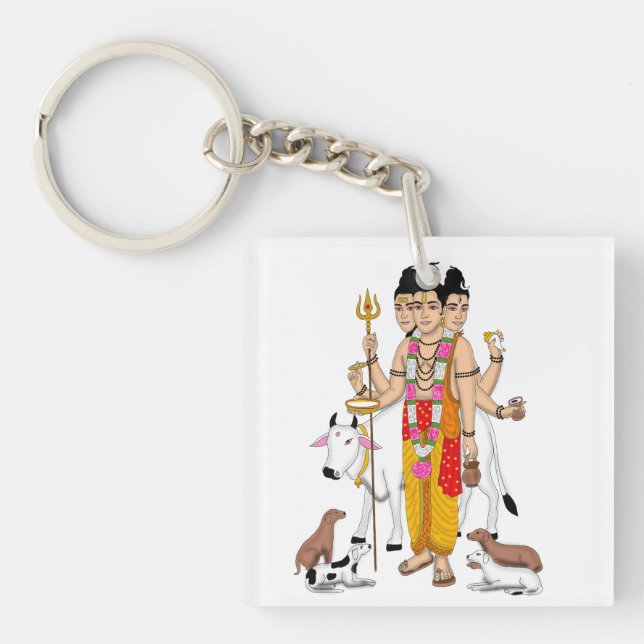 Llavero Lord Dattatreya Keychain (Frente)