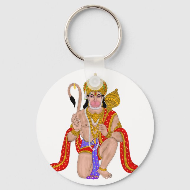 Llavero Lord Hanuman Keyring – Spiritual Keychain for Ever (Anverso)