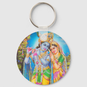 Llavero Lord Krishna Jugando Flauta