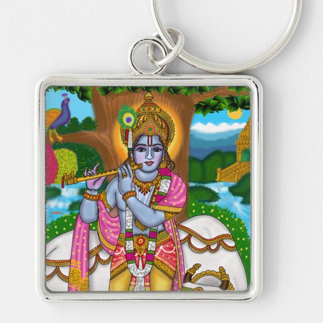 Llavero Lord Krishna Keychain (Frente)