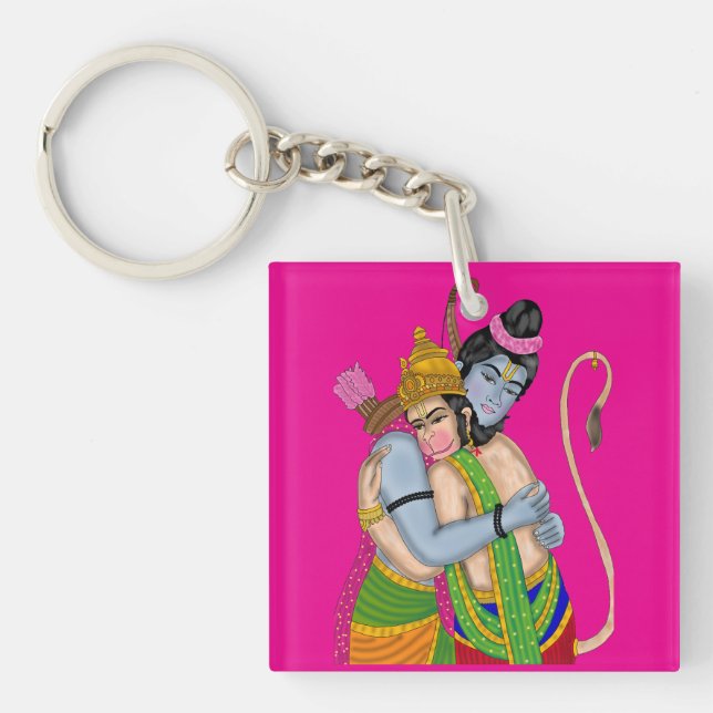 Llavero Lord Rama & Hanuman Keychain (Frente)