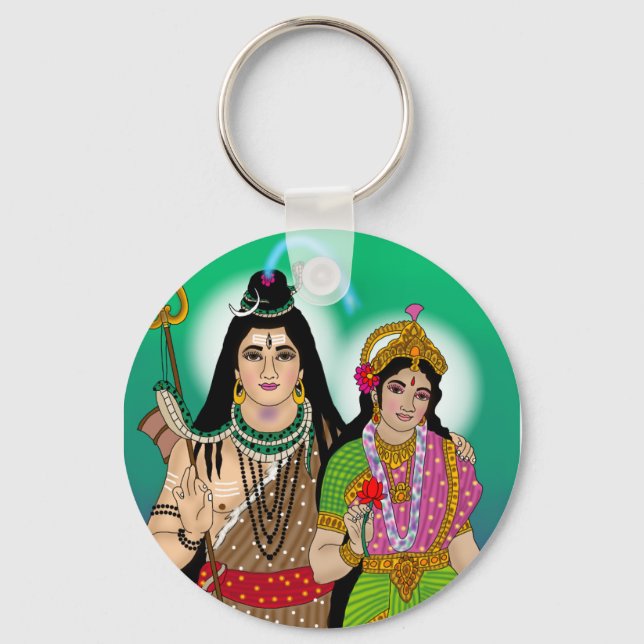 Llavero Lord Shiv Parvati Keychain (Anverso)