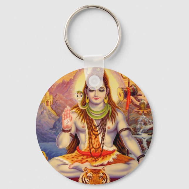 Llavero Lord Shiva Meditating Keychain (Anverso)